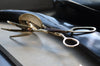 vintage solid brass salad tongs