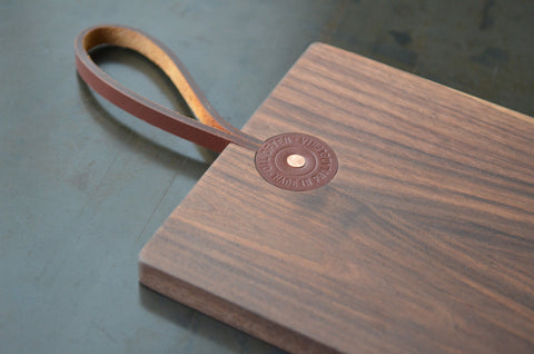 black walnut medallion cutting board