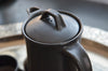 vintage mid-century ebony tea set