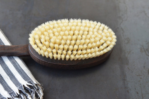 thermowood bath + back brush