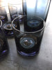 vintage smoke blue amethyst cocktail drink set