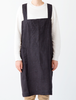 linen square cross apron