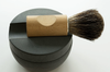concrete shaving bowl + brush