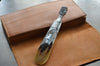 vintage solid brass salad tongs