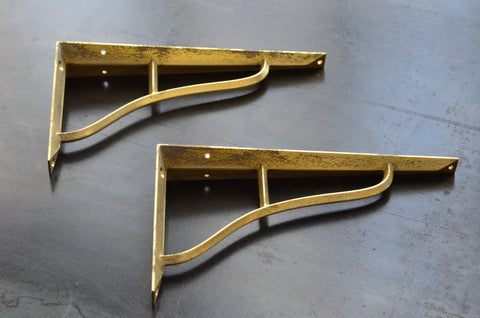 futagami brass shelf brackets