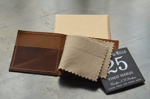leather needle wallet