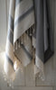handwoven pom shawl
