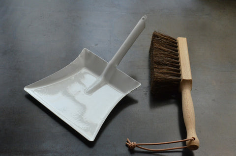 children's dust pan + hand brush set