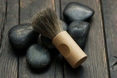 badger + woody shaving brush
