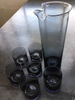 italian glass jug pitchers