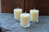 sanctuary glass pillar candles
